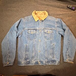 Men's Sonoma Blue Denim Jacket with Tan corduroy Collar medium